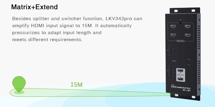 LKV342PRO - Matrix+Extend UHD 4Kx2K