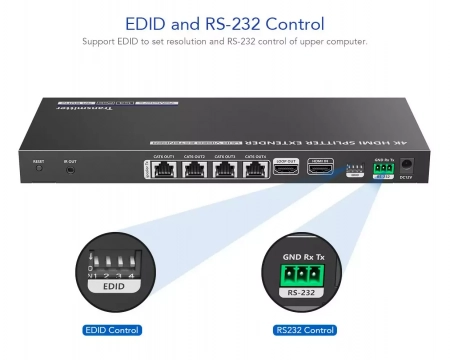 Разветвитель-удлинитель HDMI Lenkeng LKV824P-I